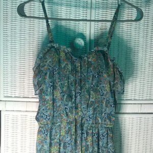 Mossimo Supply Co. Blue Floral Print Dress